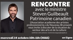 Rencontre avec le ministre Steven Guilbeault