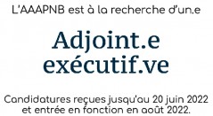 Offre d'emploi: adjoint.e exécutif.ve