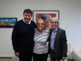 Le ministre Dominic LeBlanc, Carmen Gibbs et Philippe Beaulieu